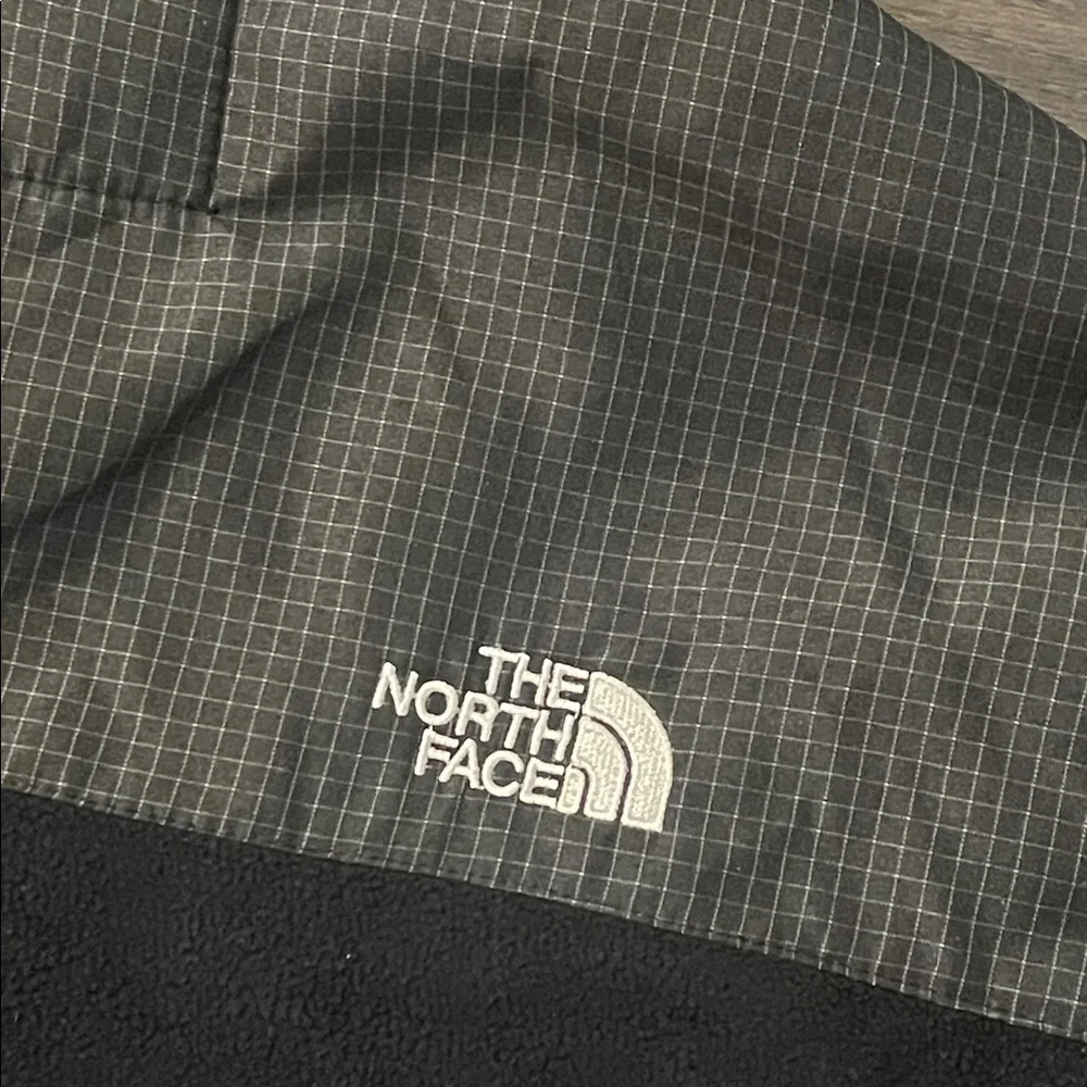 The North Face Denali Jacket Windowpane Black Gray Men’s Size XXL
